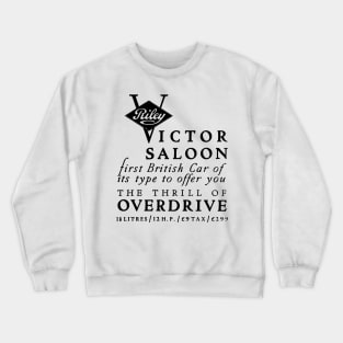 RILEY VICTOR SALOON - advert Crewneck Sweatshirt